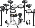 Donner DED-200X Electric Drum Set Dual Zone Snare With Throne Melodics Lessons. Fixed Price $537.82.