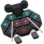 Electronic Drum Set - Yuoioyu Electric Roll Up Portable Kit Mid.... Fixed Price $63.41.