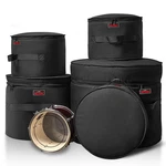 5-PIECE Drum Case Set Padded Bags For 22" Kick, 12"/13"/16" Toms & 14".... Fixed Price $99.86.