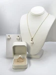 17IN Pearl Necklace Pendant Earrings Set 10MM Freshwater Usa Seller Coa. Fixed Price $169.00.