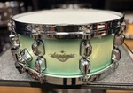 Tama Used Starclassic Bubinga 5.5X14 Light Jade Burst Snare Drum. Fixed Price $700.00.