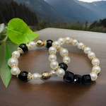 2 6 Plus Stretch Faux Pearl Stackable Bracelet Set Bead New Free Ship C700. Fixed Price $10.92.