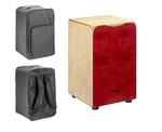 Stagg Cajon Drum, Red Birch + Gig Bag W/ Straps. Fixed Price $149.00.