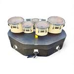Pearl Championship Marching Tenor Quint Drums White. Fixed Price $695.00.