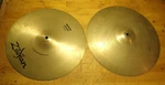 2 Older Zildjian 16" Crash Drum Cymbals Medium And Thin Cracked Read. Fixed Price $89.99.