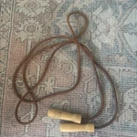 Vintage Everlast Leather Jump Rope 9.5 4494 Wooden Handles. Fixed Price $18.00.