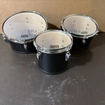Tama Starlight Tom Set - 8"/10"/12" Satin Black Drums Only. Fixed Price $199.00.