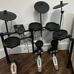 Alesis Nitro Mesh Electronic Drum Kit - Upgraded Double Kick Pedals & Throne!. Fixed Price $420.00.
