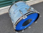 Vintage Sky Blue Ripple 60'S Rogers Holiday 20" Bass Kick Drum Cleveland. Fixed Price $550.00.