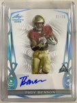 2023 Leaf Trinity Trey Benson #BA-TB3 White Platinum Spectrum /25 (au, Rc). Fixed Price $15.00.