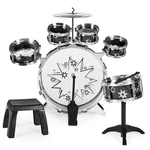 Best Choice Products 11-PIECE Kids Beginner Drum Percussion Musical Instrument. Fixed Price $39.99.