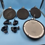 Roland Electronic Drum Set 3X PD-8 Dual Trigger Pads, 1 Mesh & Clamps. Fixed Price $130.00.