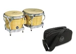 Lp Matador Wood Bongo Drums - Natural/chrome + Deluxe Dum Bag. Fixed Price $349.99.