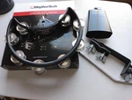 New Open Box Rhythm Tech Rtdkp Drum Kit Pack With Tambourine, Cowbell, And Mount. Fixed Price $39.95.
