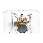 Pennzoni Drum Shield 5FT Acrylic Panels W/ Deflectors & Plastic Hinges. Fixed Price $380.95.