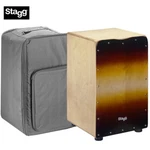 Stagg Standard Size Birch Cajon Sunburst With Gig Bag CAJ-50M-SB. Fixed Price $148.99.