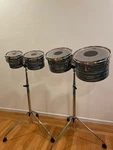 Ludwig Blue Oyster Pearl Concert Toms. Fixed Price $1750.00.