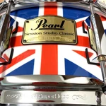 Pearl Session Studio Classic Union Jack Snare Drum 14"X5.5". Fixed Price $999.99.
