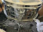 Vintage 1962-63 Super Ludwig 400 5X14" Cob (chrome Over Brass) Snare Drum. Fixed Price $300.00.