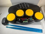 Rare Kawasaki Digital Percussion Drum Pad Set W/ Sticks & Adapter For Parts. Fixed Price $25.00.