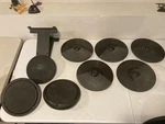 Lot Of Simmons Bass Drum Trigger Pad, Electronic Pads And Cymbals. Fixed Price $119.99.