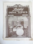 Vintage July 1930 Leedy Drum Topics #20. Fixed Price $49.99.