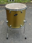 Ludwig 16 Accent Combo Floor Tom Drum Gold. Fixed Price $80.00.