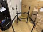 Roland MDS-9V V-drum Rack Fully Loaded, Cymbal Arms, Pad Mounts 050426. Fixed Price $255.00.