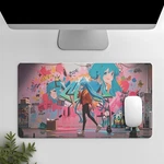Cyber Graffiti Anime Desk Mat ,aesthetic Gaming Mouse Pad. Fixed Price $6.64.