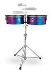 LP257-TS Tony Succar Signature Timbales Rainbow Chrome/black Nickel. Fixed Price $1049.99.