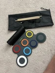 Rocksocki Portable Electronic Drum Pad Complete Set With Power Cord. Fixed Price $30.00.
