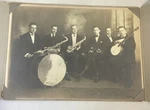 Jazz Dance Band 1920S Vintage Studio Photo Banjo Saxophone Bass Drum. Fixed Price $19.90.