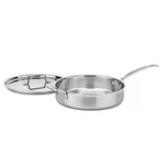 Multiclad 5.5 Qt. Stainless Steel Saute Pan With Lid. Fixed Price $64.99.