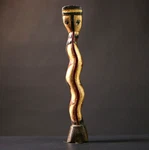 Vintage African Antique Traditional Art Figure Statue Baga Wood SCULPTURE-G4499. Fixed Price $97.18.