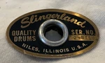 Slingerland 60S Vintage Snare Drum Tom Floor Bass Badge W/ Grommet. Fixed Price $29.99.