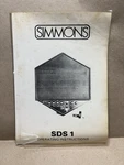 Simmons SDS1 Operating Instructions Manual Book Vintage Synth Dealer. Fixed Price $19.99.
