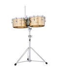 Latin Percussion 13" & 14" Tito Puente Bronze Timbales Drums Stand LP256-BZ. Fixed Price $829.99.