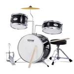 Vevor Kids Drum Set 3-PIECE 14 Beginner For Child With Throne Black. Fixed Price $83.90.