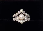 Genuine PEARL,3 Set Engagement Ring,right Hand Promise. Fixed Price $135.00.