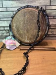 Global Mosaic World Traveler Fritete Collection Rawhide 12" Dejembe Drum Ghana. Fixed Price $61.39.