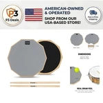 Eva Polymer 12-INCH Drum Practice Pad Set Portable & Quiet Play Surface. Fixed Price $42.99.