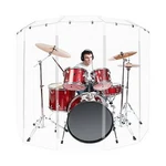 Pennzoni Drum Shield 6FT Acrylic Panels W/ Deflectors & Plastic Hinges. Fixed Price $491.95.