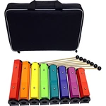 Rhythm Band Deluxe 8-NOTE Diatonic Resonator Bell Set. Fixed Price $113.99.