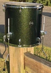 16 Ludwig Element Floor Tom Drum Mount Green Sparkle. Fixed Price $160.00.
