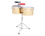 Latin Percussion Tito Puente 15" And 16" Thunder Timbales - Brass. Fixed Price $679.99.