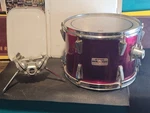Vintage 1980S Yamaha "stage Series" Cranberry Red Tom Drum & Double Holder Mount. Fixed Price $259.99.