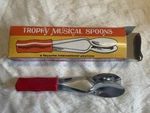 Trophy Musical Spoons Excellent Condition Fun Percussion Drums Folk. Fixed Price $12.00.