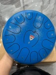 Metal Blue Steel Tongue Drum With 13 Tones. Fast Shipping.. Fixed Price $80.50.