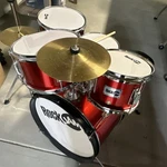Rockjam Red 5-PIECE Beginner Kids Acoustic Drum Set Pick Up Only. Fixed Price $84.99.