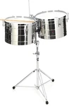 Latin Percussion Tito Puente 15-INCH And 16-INCH Thunder Timbs Stainless Steel. Fixed Price $834.98.